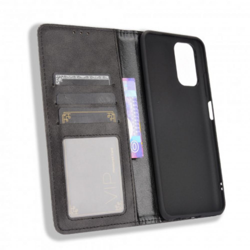 Bescherming Hoesje voor Xiaomi Redmi Note 10 / 10S Folio-hoesje Vintage Gestileerd Leereffect