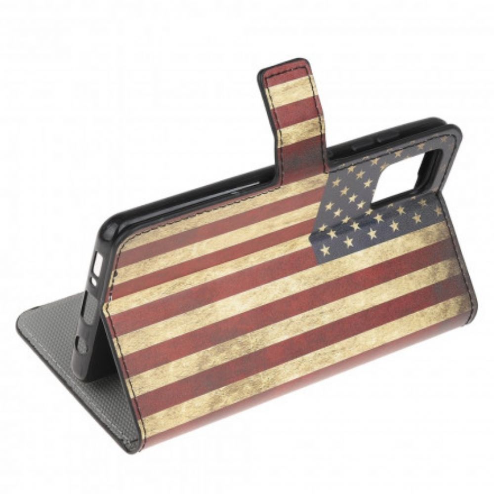 Flip Case voor Xiaomi Redmi Note 10 / 10S Amerikaanse Vlag