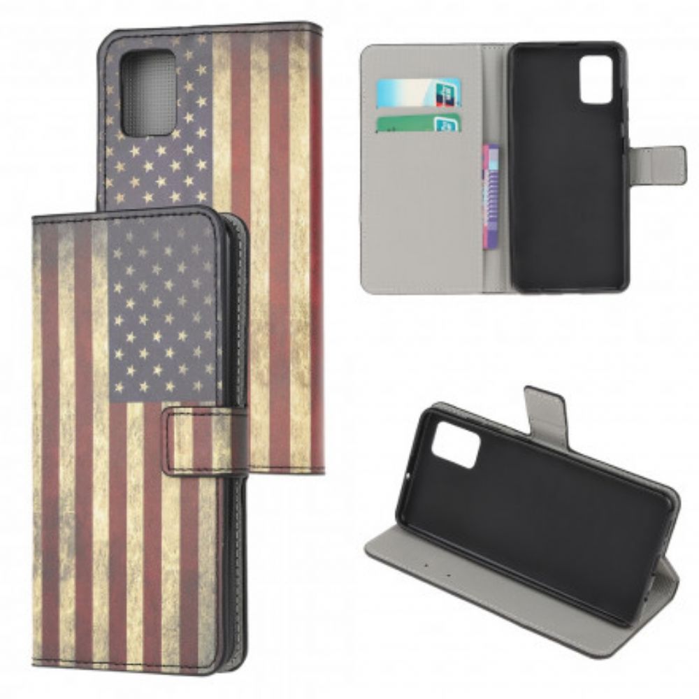 Flip Case voor Xiaomi Redmi Note 10 / 10S Amerikaanse Vlag