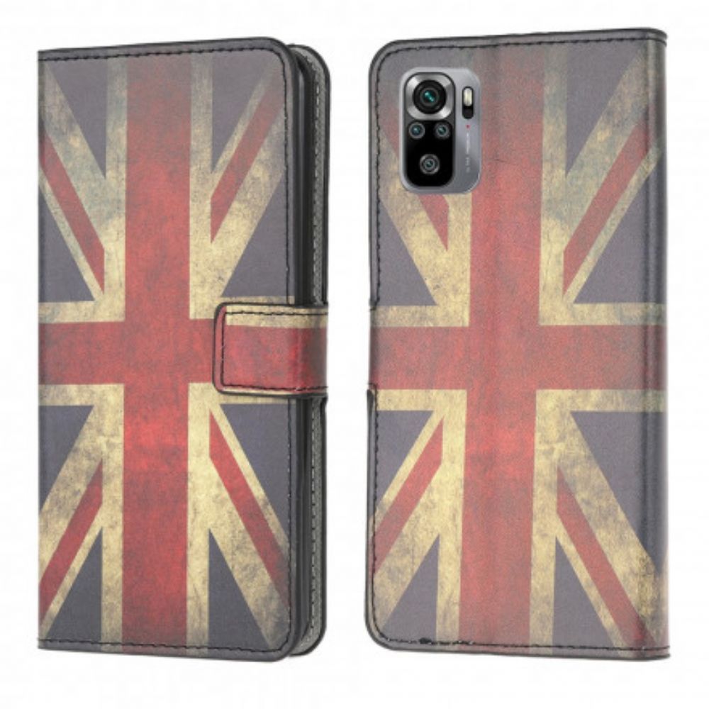 Flip Case voor Xiaomi Redmi Note 10 / 10S Engeland Vlag