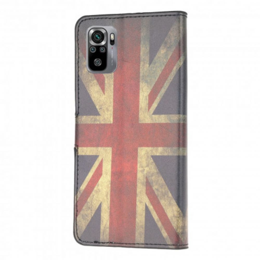 Flip Case voor Xiaomi Redmi Note 10 / 10S Engeland Vlag