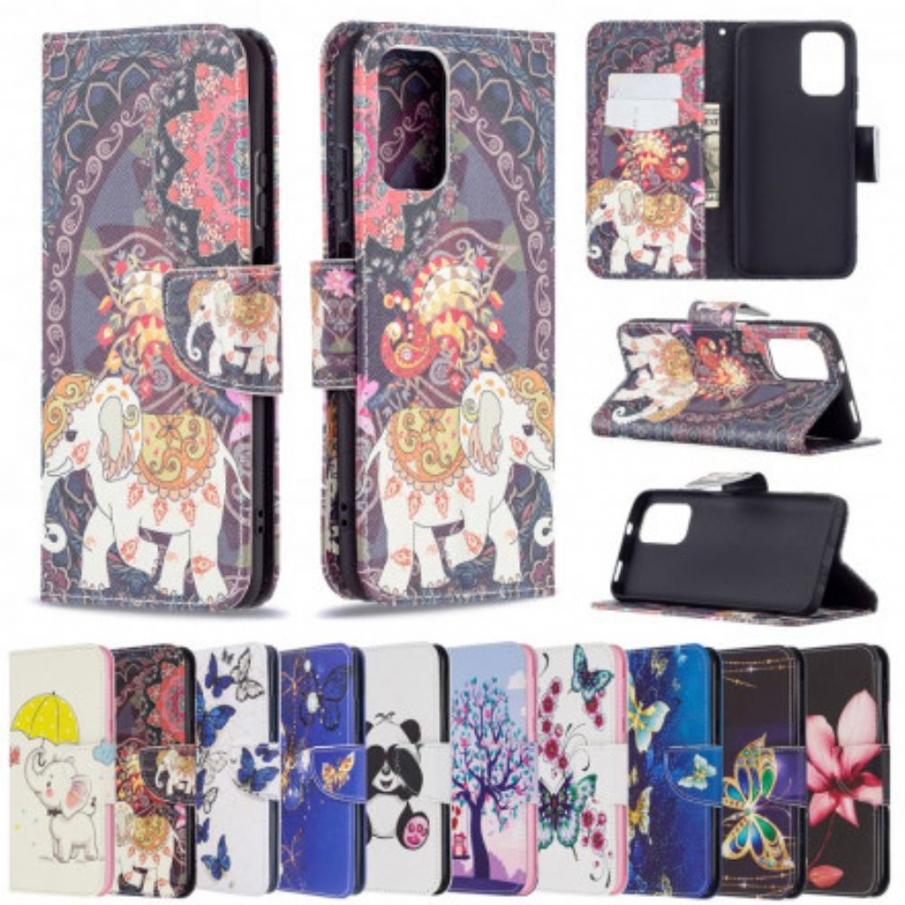 Flip Case voor Xiaomi Redmi Note 10 / 10S Indiase Olifanten