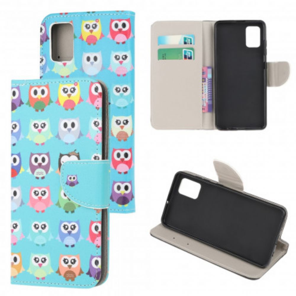 Flip Case voor Xiaomi Redmi Note 10 / 10S Meerdere Uilen 2