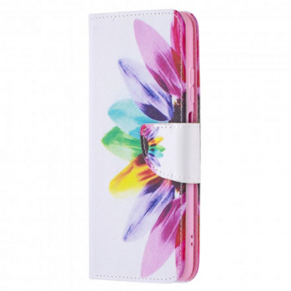 Folio-hoesje voor Xiaomi Redmi Note 10 / 10S Aquarel Bloem