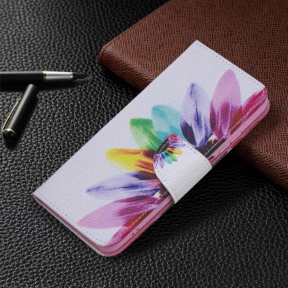 Folio-hoesje voor Xiaomi Redmi Note 10 / 10S Aquarel Bloem