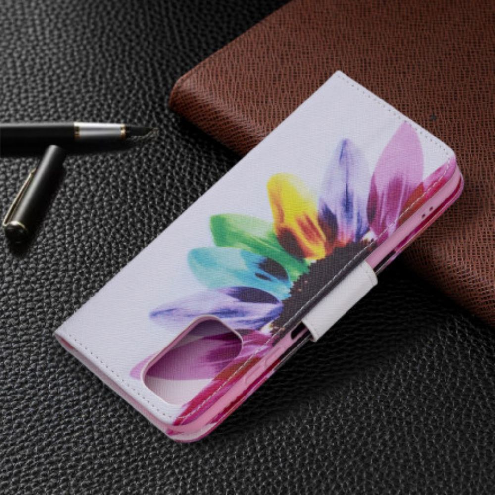 Folio-hoesje voor Xiaomi Redmi Note 10 / 10S Aquarel Bloem