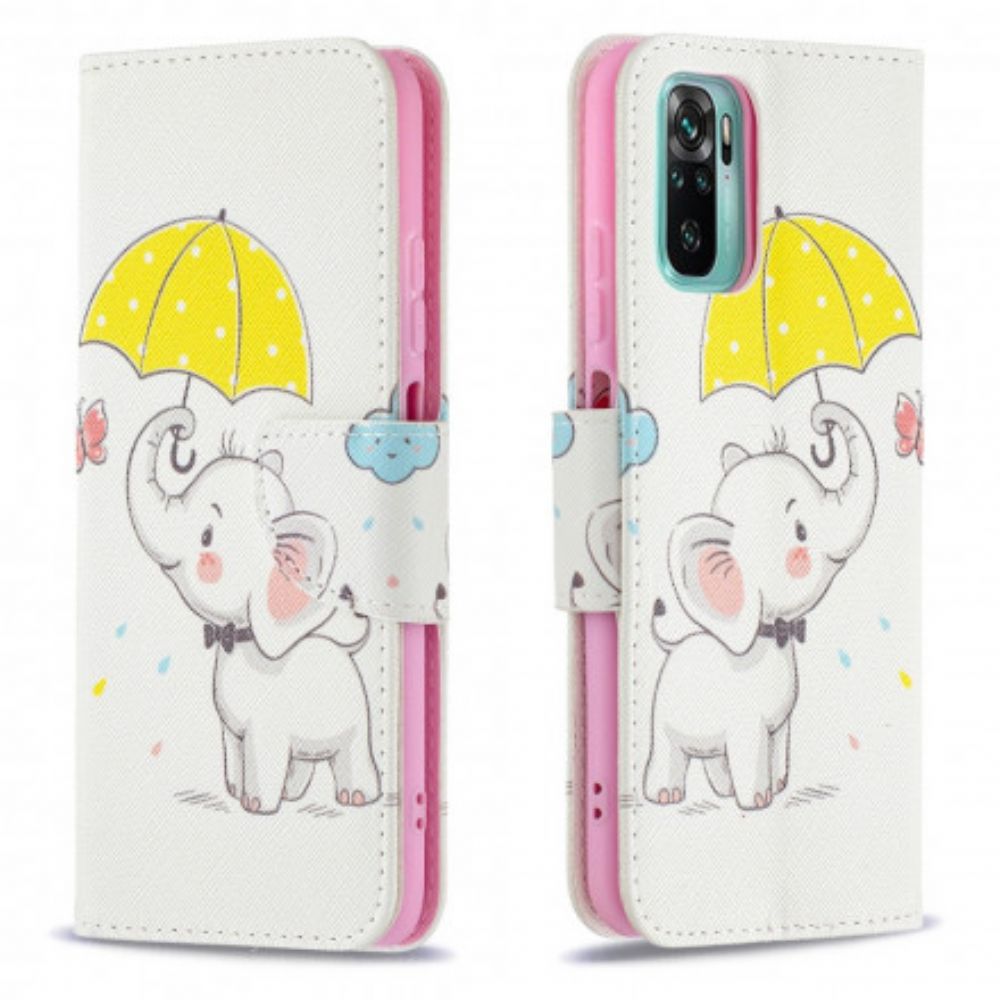 Folio-hoesje voor Xiaomi Redmi Note 10 / 10S Babyolifant