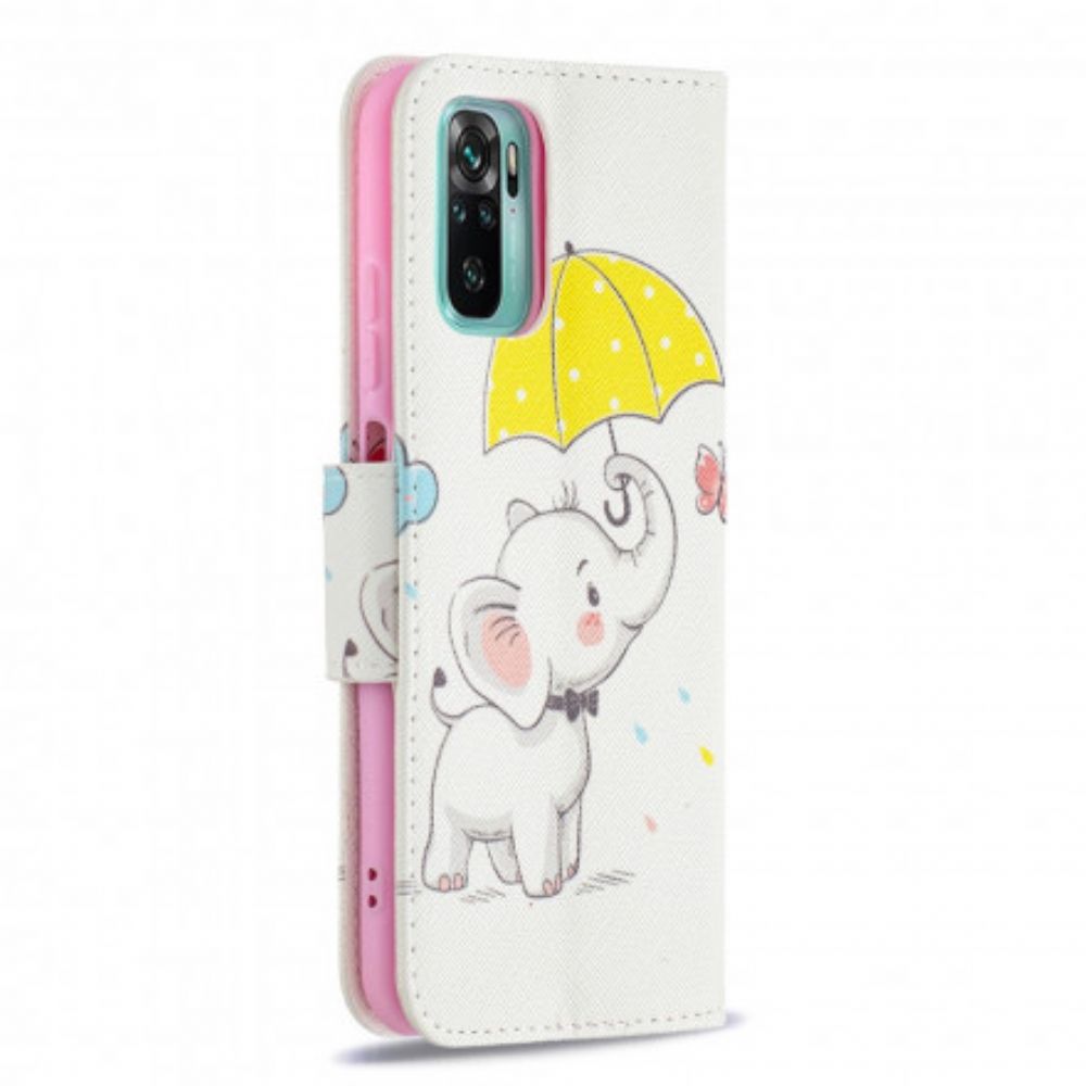 Folio-hoesje voor Xiaomi Redmi Note 10 / 10S Babyolifant