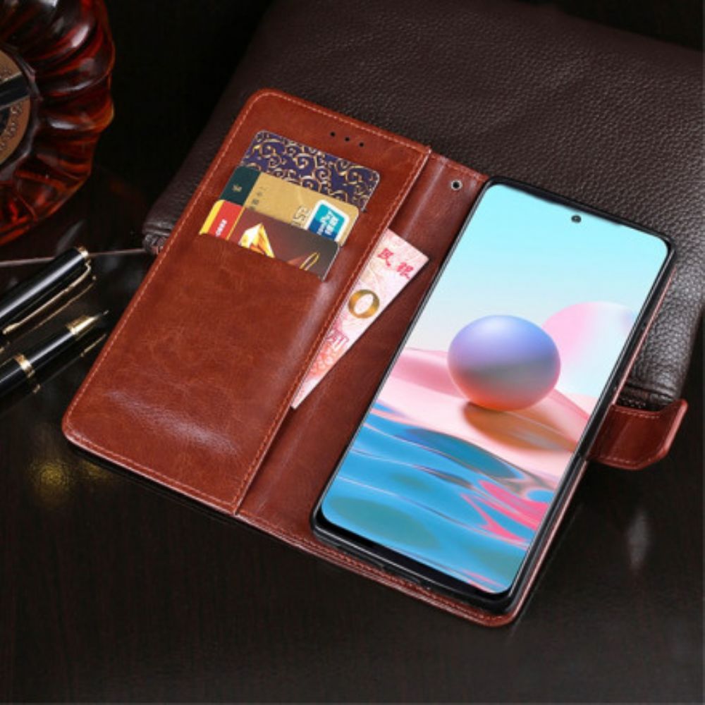 Folio-hoesje voor Xiaomi Redmi Note 10 / 10S Imitatieleer Idewei