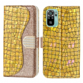 Folio-hoesje voor Xiaomi Redmi Note 10 / 10S Kroon Diamanten