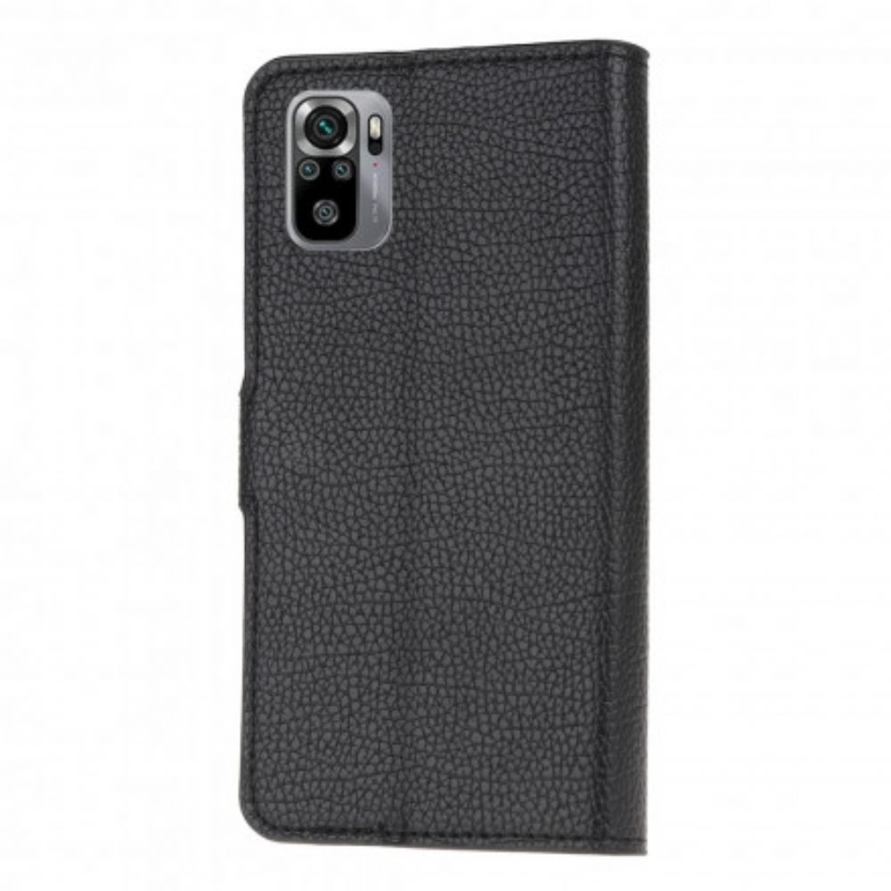 Folio-hoesje voor Xiaomi Redmi Note 10 / 10S Litchi-leereffect