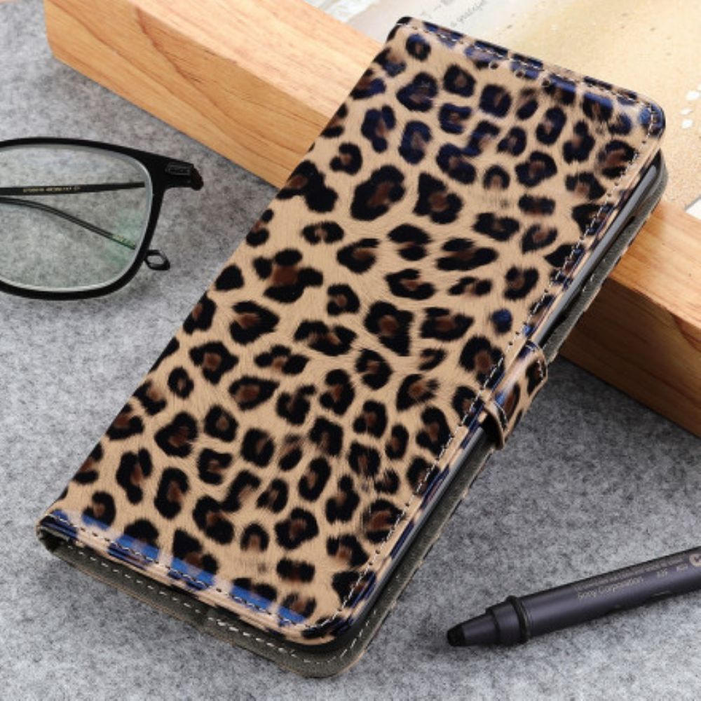 Folio-hoesje voor Xiaomi Redmi Note 10 / 10S Luipaard