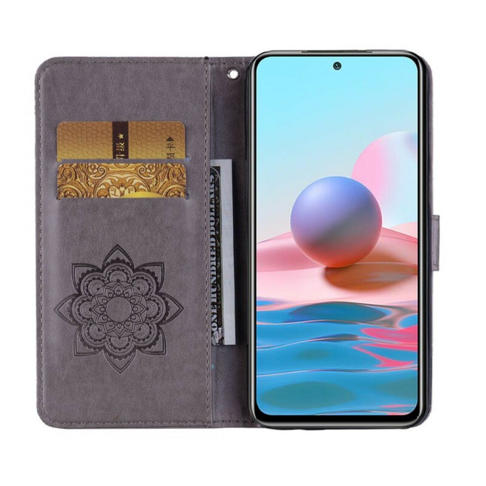 Folio-hoesje voor Xiaomi Redmi Note 10 / 10S Uil Mandala En Charm