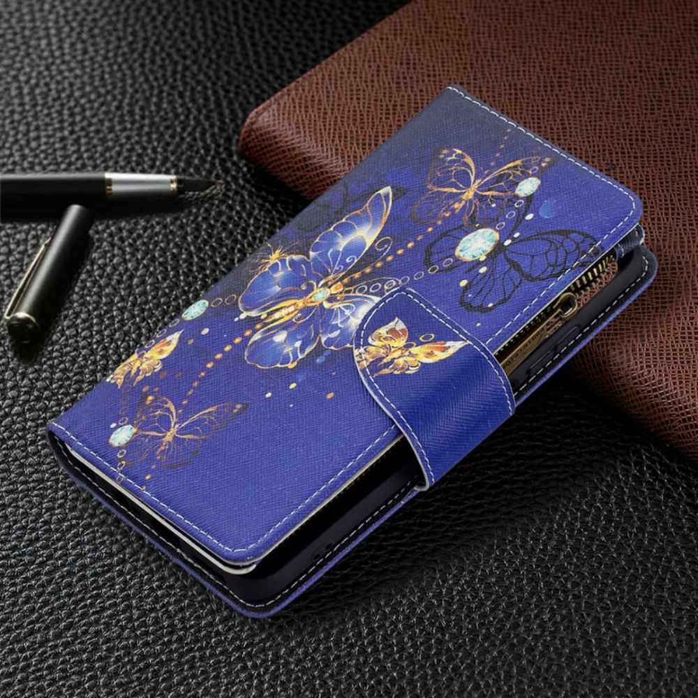 Folio-hoesje voor Xiaomi Redmi Note 10 / 10S Vlinderszak Met Rits