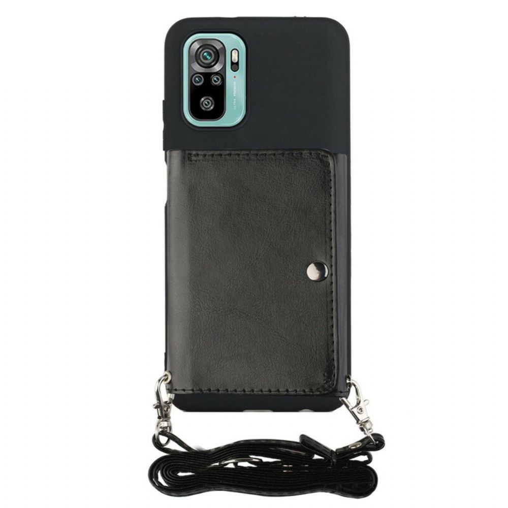 Hoesje voor Xiaomi Redmi Note 10 / 10S Crossbody-kaarthouder