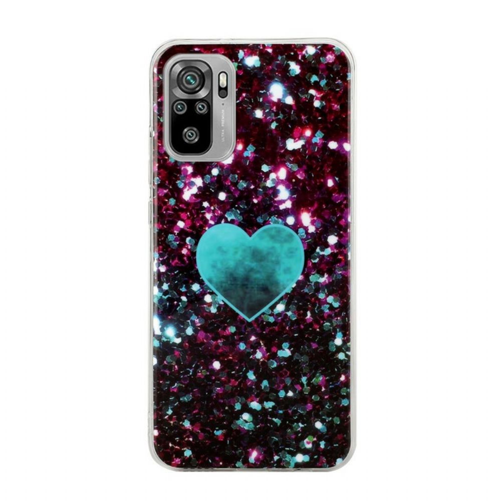 Hoesje voor Xiaomi Redmi Note 10 / 10S Glitter Marmer