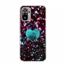 Hoesje voor Xiaomi Redmi Note 10 / 10S Glitter Marmer