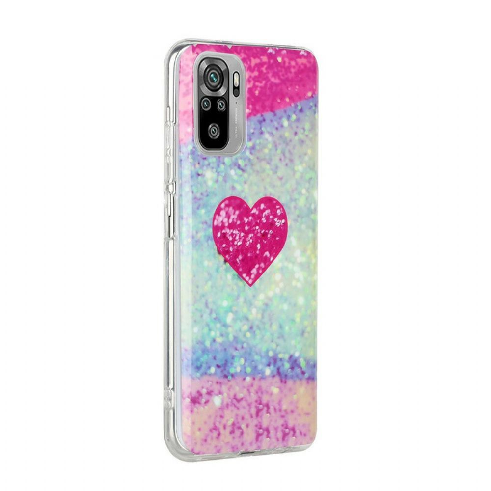 Hoesje voor Xiaomi Redmi Note 10 / 10S Glitter Marmer