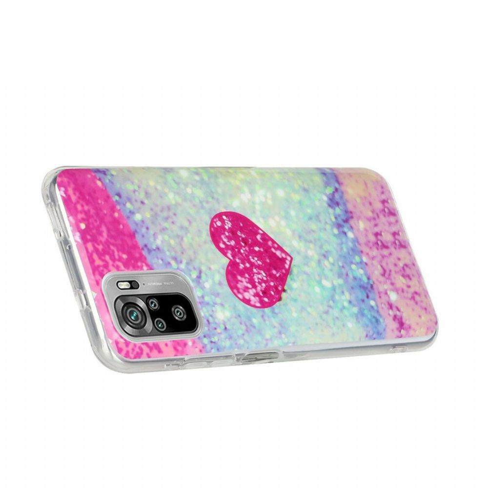 Hoesje voor Xiaomi Redmi Note 10 / 10S Glitter Marmer