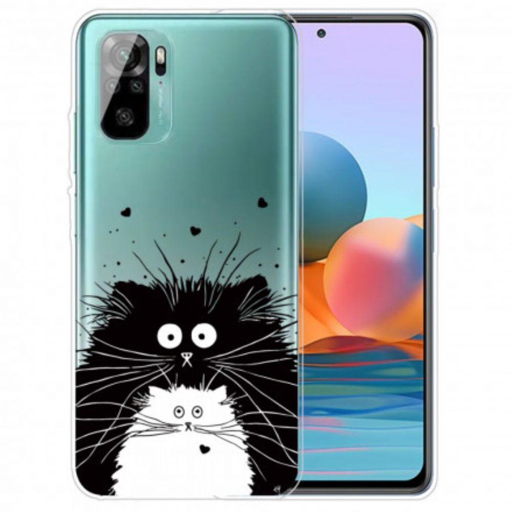 Hoesje voor Xiaomi Redmi Note 10 / 10S Kijk Naar De Katten