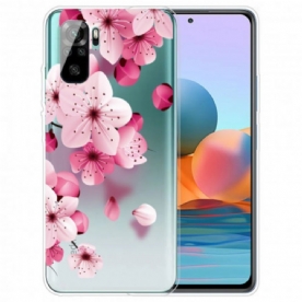 Hoesje voor Xiaomi Redmi Note 10 / 10S Kleine Roze Bloemen