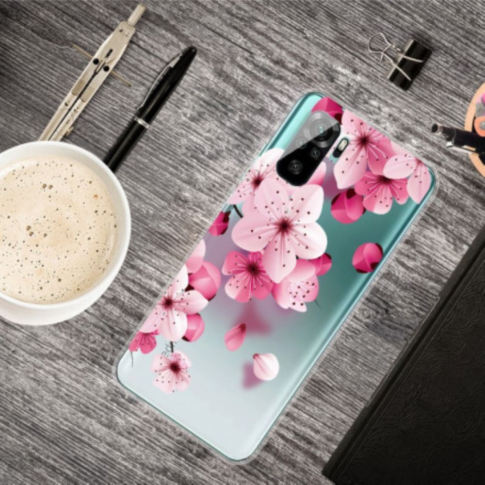 Hoesje voor Xiaomi Redmi Note 10 / 10S Kleine Roze Bloemen