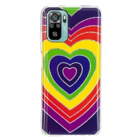 Hoesje voor Xiaomi Redmi Note 10 / 10S Psychedelisch Hart