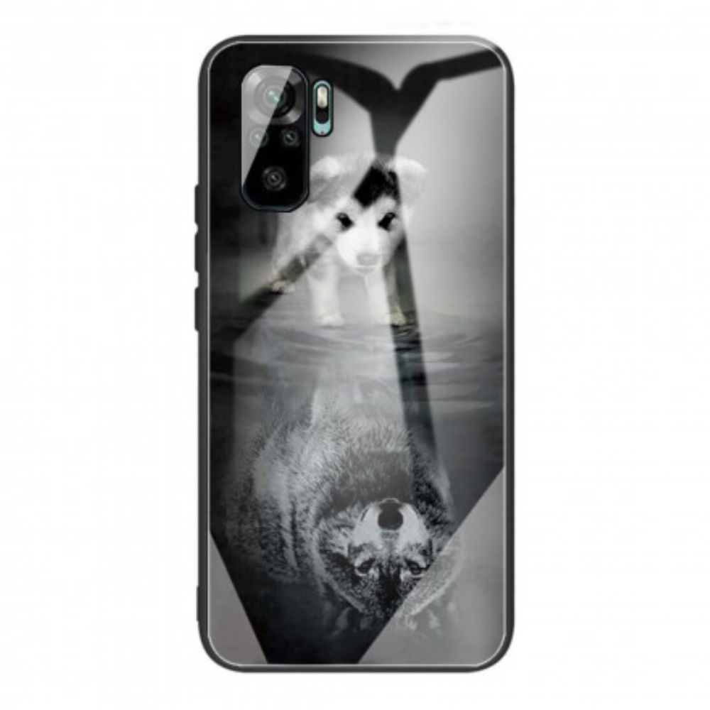 Hoesje voor Xiaomi Redmi Note 10 / 10S Puppy Dream Gehard Glas