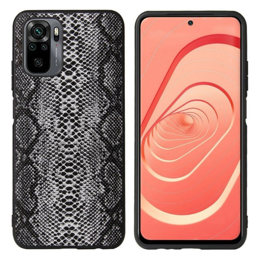 Hoesje voor Xiaomi Redmi Note 10 / 10S Slangenhuideffect