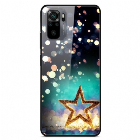 Hoesje voor Xiaomi Redmi Note 10 / 10S Ster Gehard Glas