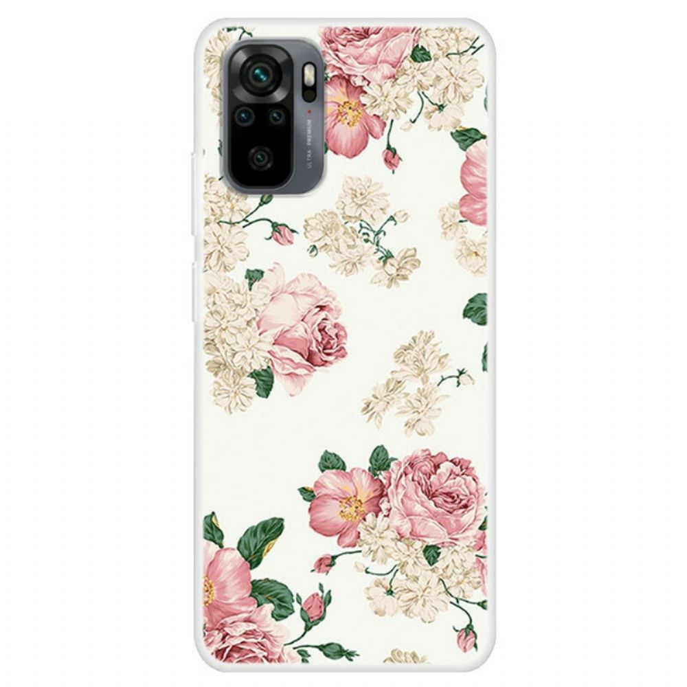 Hoesje voor Xiaomi Redmi Note 10 / 10S Vrijheidsbloemen