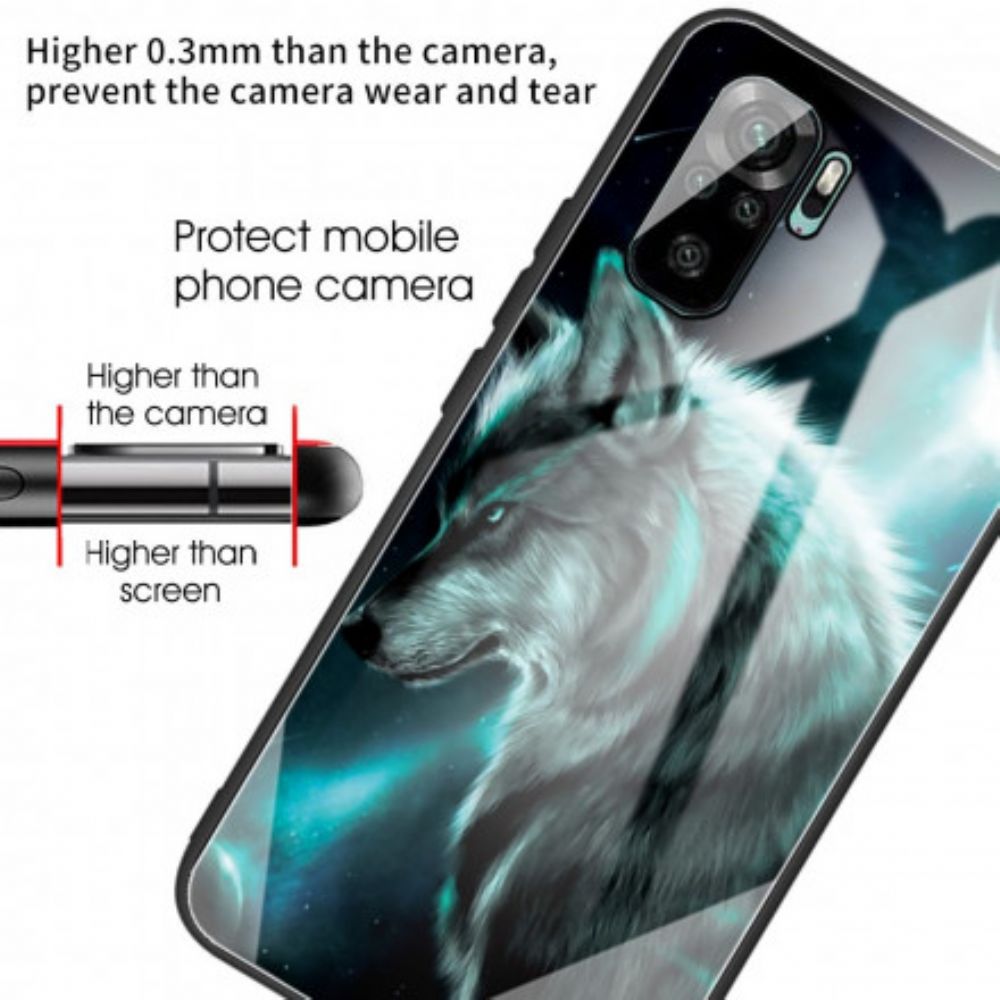 Hoesje voor Xiaomi Redmi Note 10 / 10S Wolf Van Gehard Glas