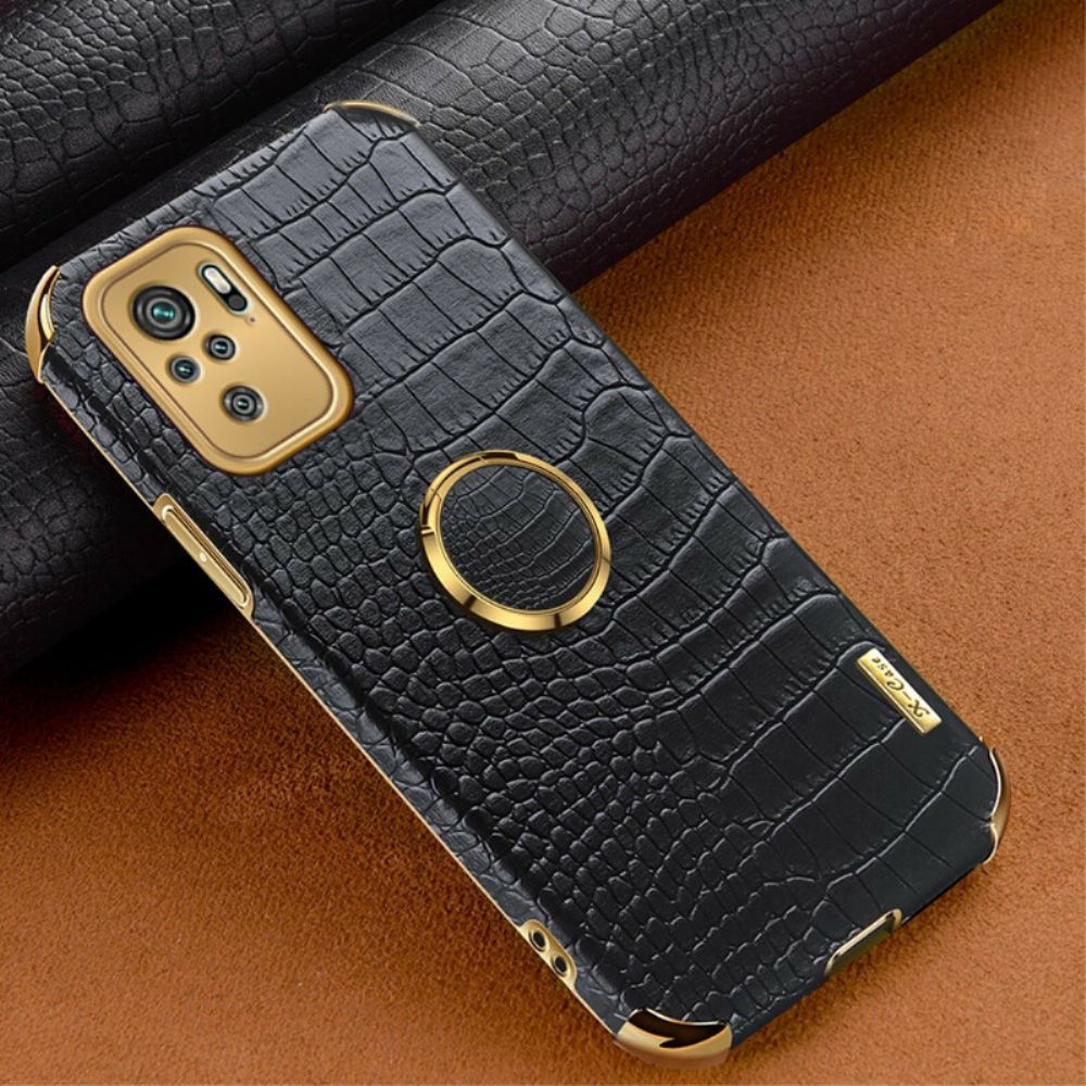 Hoesje voor Xiaomi Redmi Note 10 / 10S X-case Krokodillenleer Effect