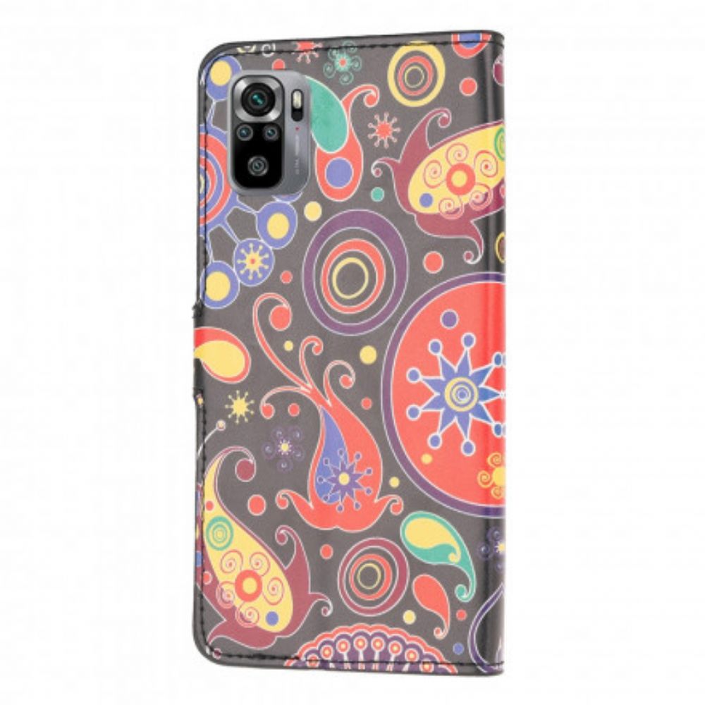 Leren Hoesje voor Xiaomi Redmi Note 10 / 10S Galaxy-ontwerp