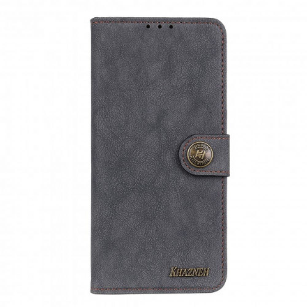 Leren Hoesje voor Xiaomi Redmi Note 10 / 10S Khazneh Retro Splitleer