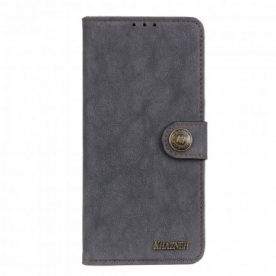 Leren Hoesje voor Xiaomi Redmi Note 10 / 10S Khazneh Retro Splitleer