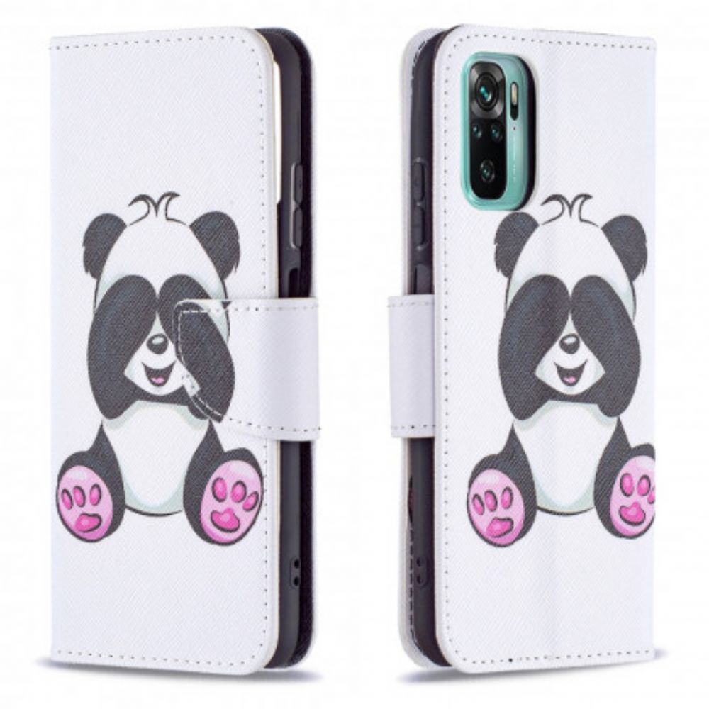 Leren Hoesje voor Xiaomi Redmi Note 10 / 10S Pandaplezier