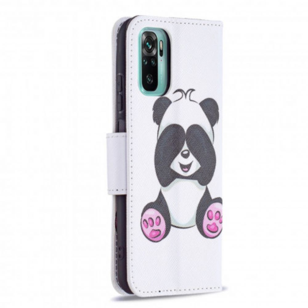 Leren Hoesje voor Xiaomi Redmi Note 10 / 10S Pandaplezier