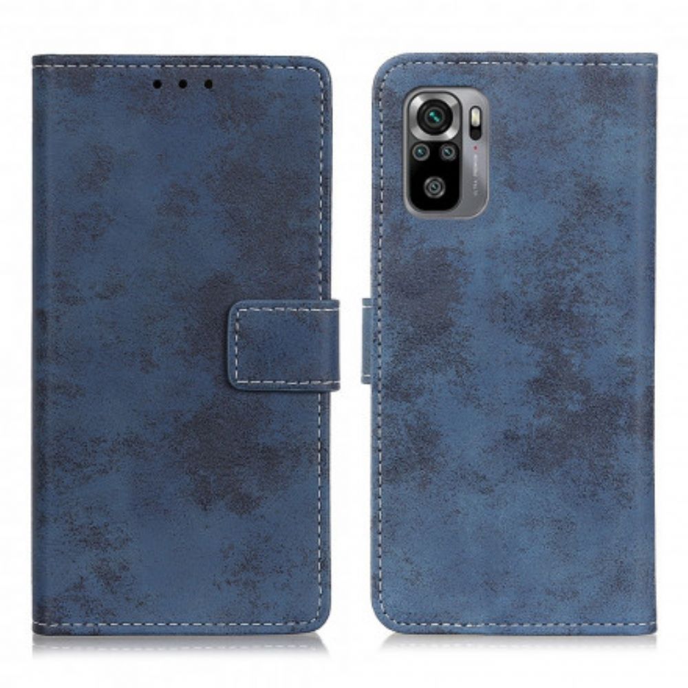 Leren Hoesje voor Xiaomi Redmi Note 10 / 10S Vintage Leereffect