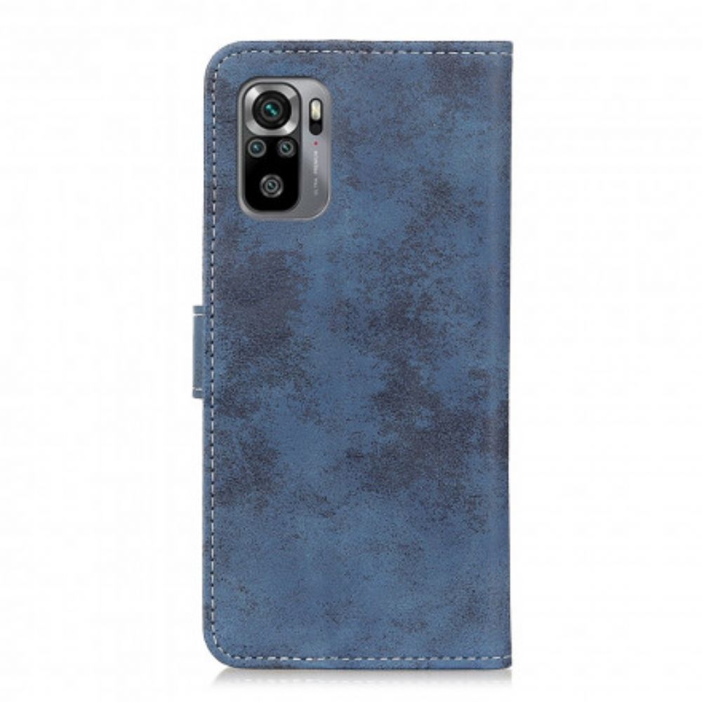 Leren Hoesje voor Xiaomi Redmi Note 10 / 10S Vintage Leereffect