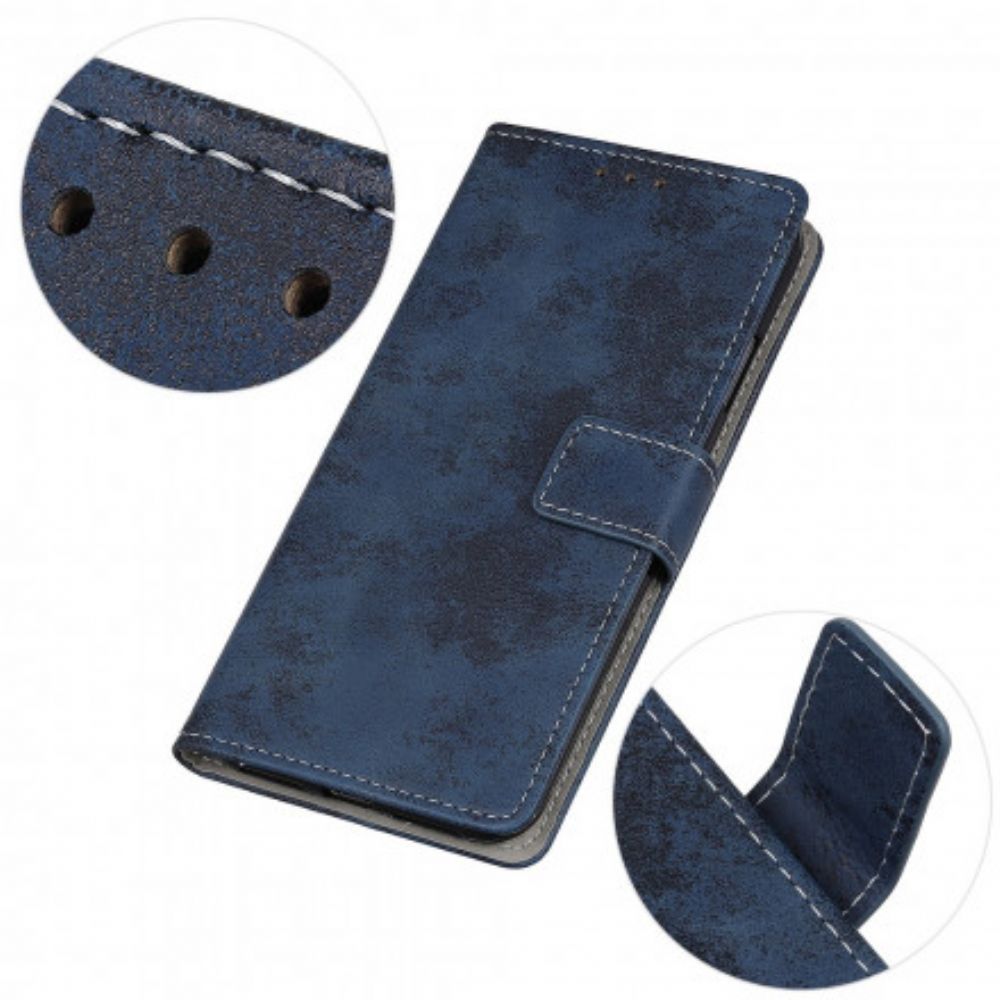 Leren Hoesje voor Xiaomi Redmi Note 10 / 10S Vintage Leereffect