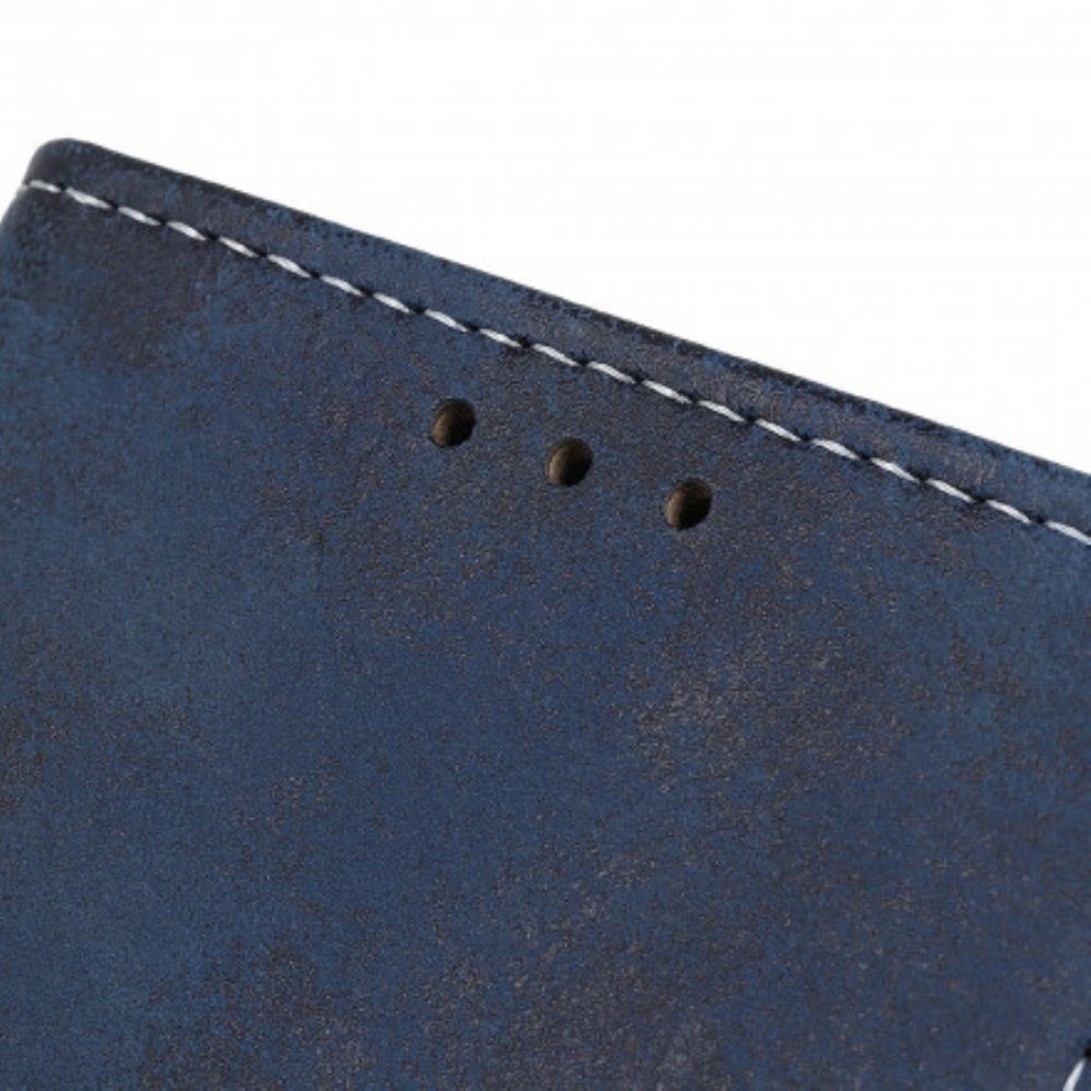 Leren Hoesje voor Xiaomi Redmi Note 10 / 10S Vintage Leereffect