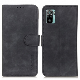 Leren Hoesje voor Xiaomi Redmi Note 10 / 10S Vintage Leereffect Khazneh