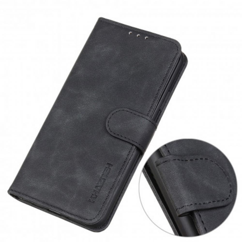 Leren Hoesje voor Xiaomi Redmi Note 10 / 10S Vintage Leereffect Khazneh