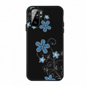 Telefoonhoesje voor Xiaomi Redmi Note 10 / 10S Blauwe Bloemen