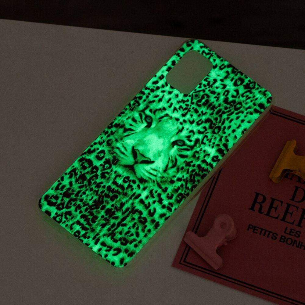 Telefoonhoesje voor Xiaomi Redmi Note 10 / 10S Fluorescerende Luipaard