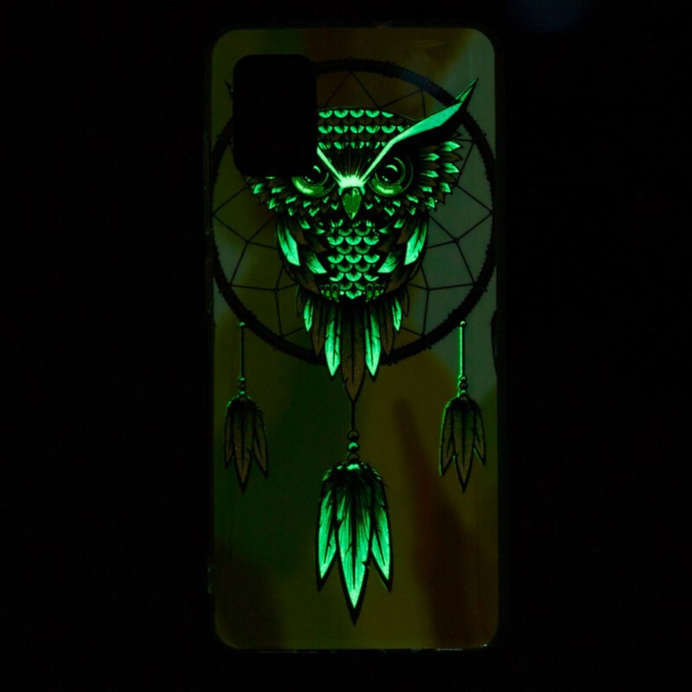 Telefoonhoesje voor Xiaomi Redmi Note 10 / 10S Fluorescerende Uil Dromenvanger