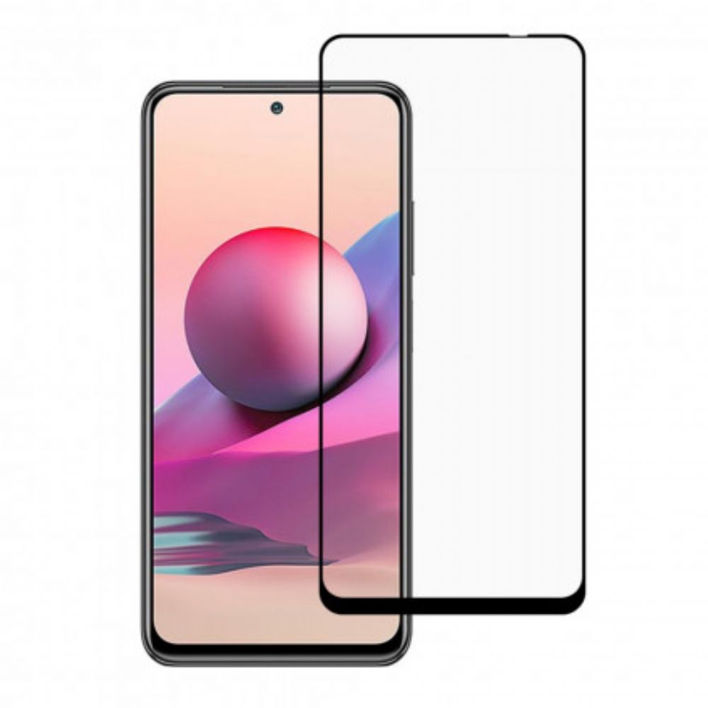 Xiaomi Redmi Note 10 / Note 10S Screenprotector Van Gehard Glas Met Zwarte Rand