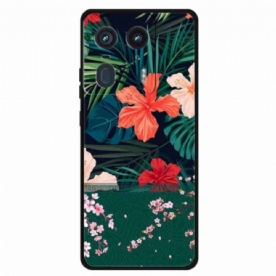 Hoesje Voor Motorola Edge 50 Ultra Bloemenpatroon