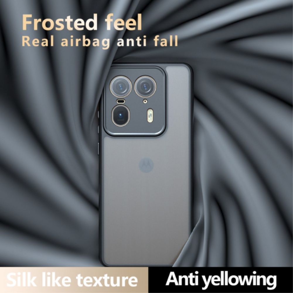 Hoesje Voor Motorola Edge 50 Ultra Zwart Transparant